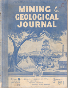 Book - Kairn Collection: Mining & Geological Journal, September 1941