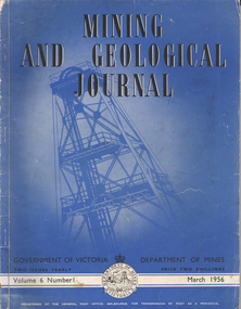 Book - Kairn Collection: Mining and Geological Journal, Department of Mines, Victoria, September 1956