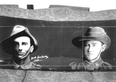 Photograph - Jack Lockett Collection: 'Painting of Jack Lockett in World War 1', Unknown