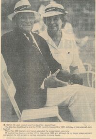 Memorabilia - Jack Lockett Collection: 'Jack Lockett at 100 years', 1991