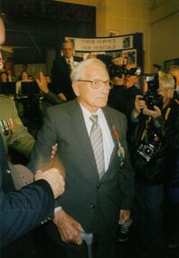 Photograph - Jack Lockett Collection: Presentation of French Legion of Honour to Jack Lockett, 1998