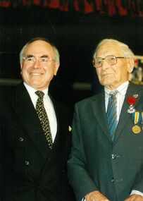 Photograph - Jack Lockett Collection: Presentation of French Legion of Honour to Jack Lockett, 1998