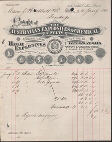 Administrative record - Abbott Collection: 1900 correspondence between J. H. Abbott and suppliers, 1885