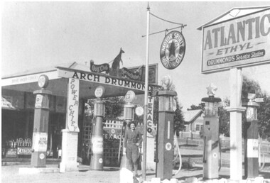 Photograph - Edith Perry Collection: Drummond's Garage