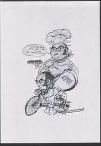 Artwork, other - Garran and Dean Wilkinson: Collection:   Cartoons of Dick Turner related to Gillies