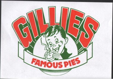 Artwork, other - Garran and Dean Wilkinson: Collection:  Artwork for advertisement for Gillies Famous Pies