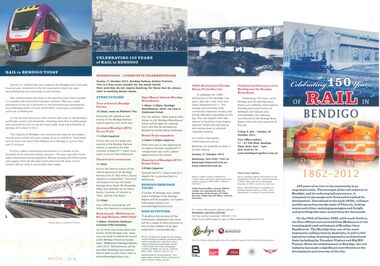 Document - Celebrating 150 years of Rail in Bendigo, 2012
