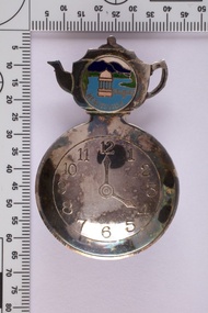 Souvenir tea caddy spoon  "Tea Time", Early 1960s