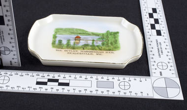 Dish, The Outlet at Maroondah Dam, Souvenir, c.1940