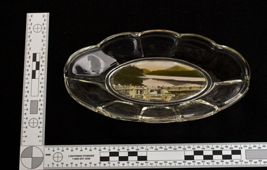 Glass Bowl, Maroondah Dam, Healesville Souvenir, 1930s -1940s