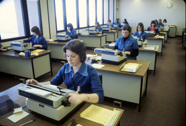 Photograph, Typists at the Board, August, 1977