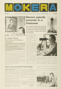 Staff Newsletter, Gwen Hardy, First Woman Commissioner, October, 1975