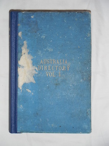Book, Australian Directory Volume 1, 1907