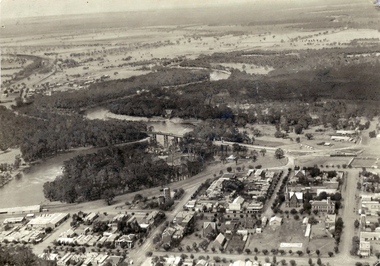 Aerial photograph Echuca 1927