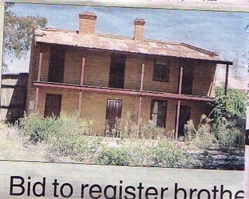 Newspaper article, Echuca's Old  Brothel