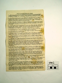 Document, Untitled et al, Advice on the rehabilitation of a soldier, 01/09/1970