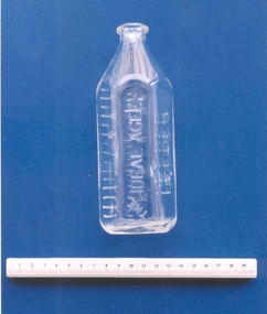 Infant feeding bottle, 'The Ideal Agee', Crown Crystal Glass, c. 1961-63