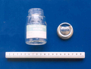 Bottle for sterile water, Nestle, Nestle