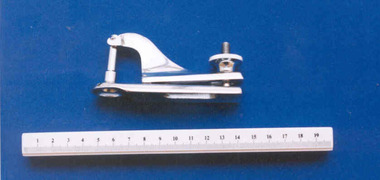 'Little Trimmer' circumcision clamp used by Dr Cyrus Jones, c. 1960
