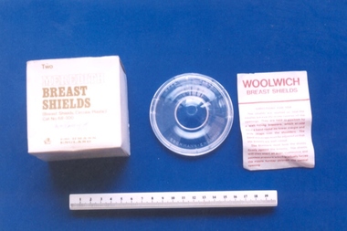 Meredith nipple shields associated with Dr Ronald McKenzie Rome, Eschmann, England