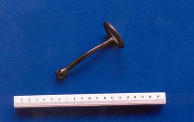 Ring and stem pessary associated with Dr Frank Forster