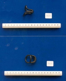Hewitt's cradle pessary associated with Dr Frank Forster, c. 1870 to  1930