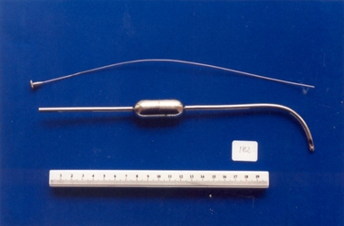 Carton's mucus evacuator, and introducer, used by Dr Mitchell Henry O'Sullivan