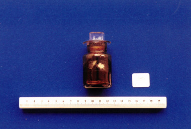 Iodine bottle used by Dr Mitchell Henry O'Sullivan