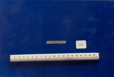 Vial cutting blade used by Dr Mitchell Henry O'Sullivan