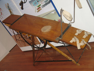 Portable operating table used by Sir Victor Bonney, Allen & Hanburys, England, c. 1900