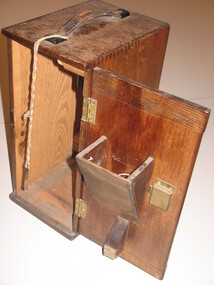Model 29 Beck microscope with wooden carry case, Beck & Co., London
