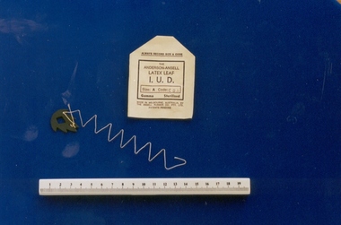 Intrauterine device, Anderson-Ansell design, Ansell, 1970s