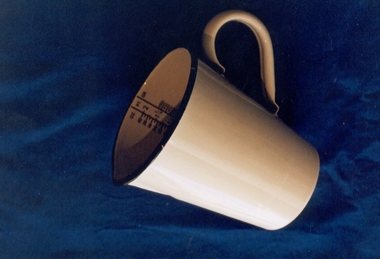 Enamel jug used by Dr Lorna Lloyd-Green