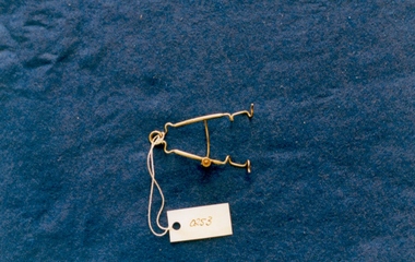 Bowman's eye speculum used by Dr Lorna Lloyd-Green