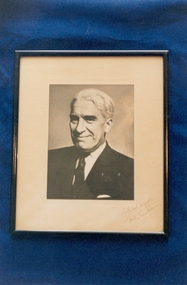 Signed and framed photograph of Sir Hector Ross MacLennan