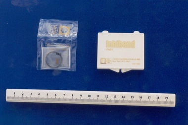 Dispensing box, Inhiband (Hall) intrauterine device, Ayerst International Inc, 1960s-early 1970s