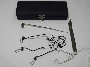 Instrument case with unidentified instruments