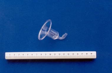 Glass nipple shield associated with midwife Mary Howlett, c. 1866 - 1920