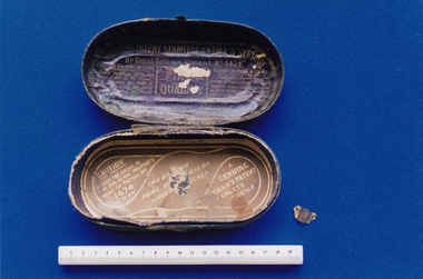 Enema syringe case associated with midwife Mary Howlett, c. 1866 - 1920, 1880 (approximate)