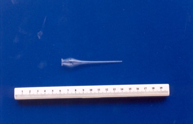 Glass cannula associated with midwife Mary Howlett, c. 1866 - 1920