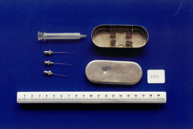 Equipment - Hypodermic syringe and needles used by Dr Mitchell Henry O'Sullivan