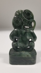Sculpture - Greenstone (pounamu) Maori Hei-tiki carving presented to the Australian Council, RCOG, by the New Zealand Council, RCOG