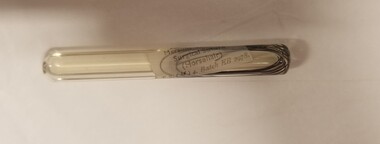 Equipment - Horsehair suture in glass vial associated with Dr Bill Vorath