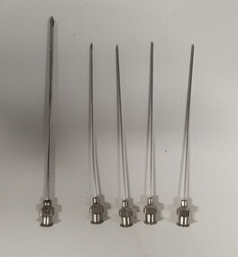 Equipment - Selection of surgical needles associated with Dr Lachlan Hardy-Wilson