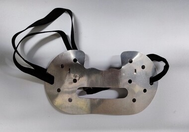 Equipment - Protective metal dust mask associated with Dr Lorna Lloyd-Green