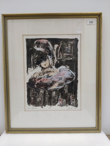 Print - Lithograph, Peter Jacobs (b. 1949), The Bathroom, 1988