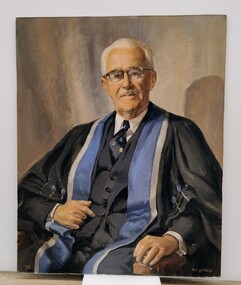 Painting - Portrait of Sir Brian Swift, Reg Campbell, 1957
