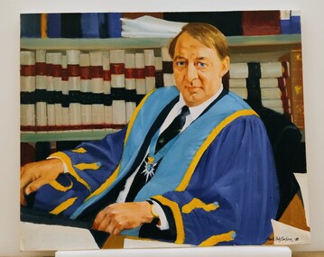 Painting - Portrait of Dr R.P. Shearman, Frank Hodgkinson, 1989