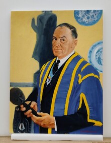 Painting - Portrait of Dr P.M. Elliott, Frank Hodgkinson, 1988