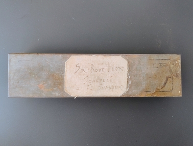 Equipment - Tin containing set of surgical scalpels associated with Sir Robert Wade and Dame Constance D'Arcy, Allen & Hanburys, England